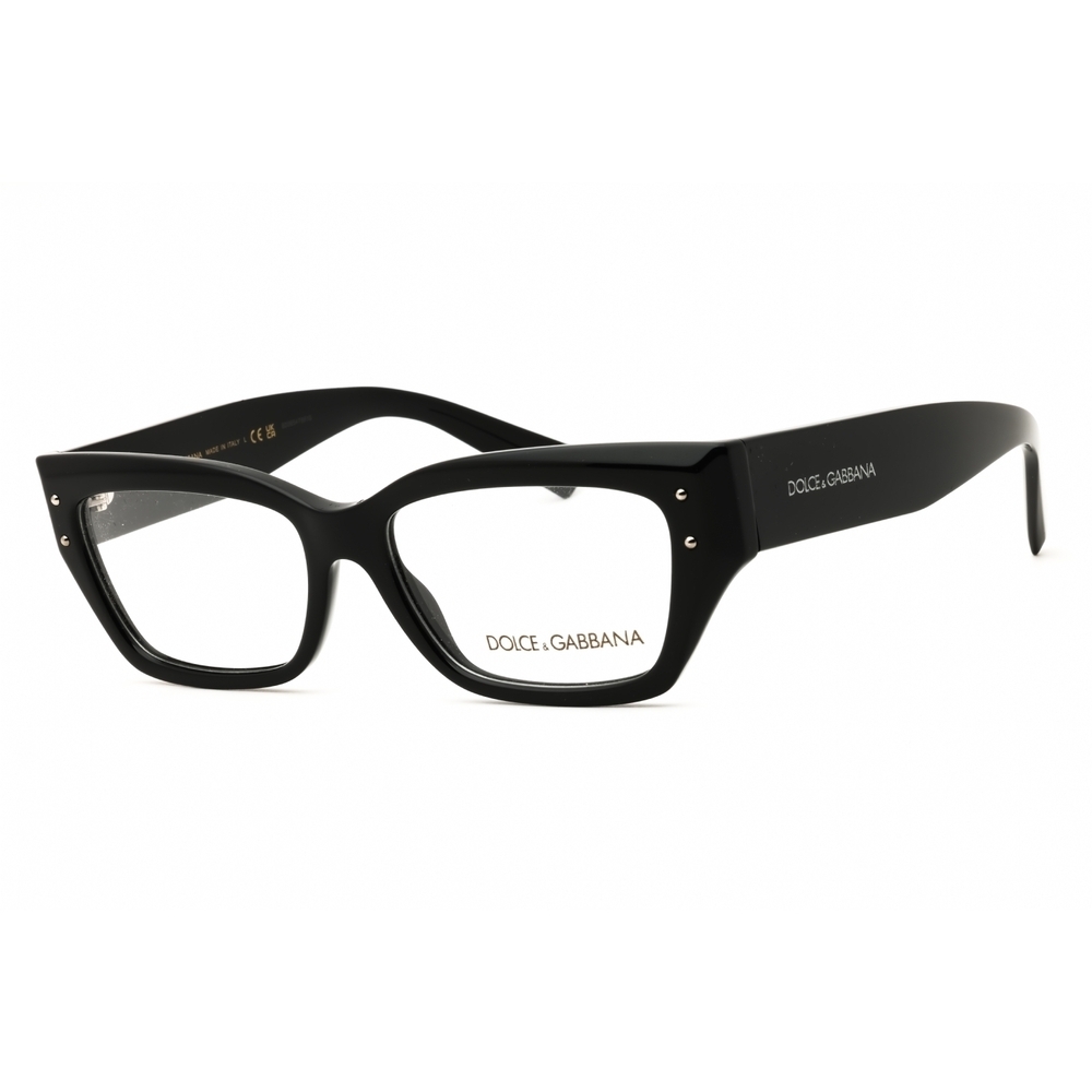 Dolce & Gabbana DG3387 Eyeglasses Black Acetate Rectangle